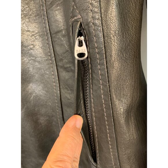 Andrew Marc New York Womens Lambskin Buttery Leather Jacket Small RHH10560 - Picture 4 of 13